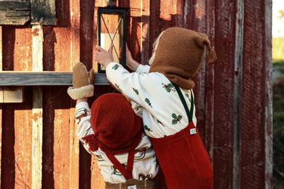 【SILLY Silas】Classic Footed Maple Leaf×Dark Forest Green タイツ 3-6m（Sub Image-9） | Coucoubebe/ククベベ