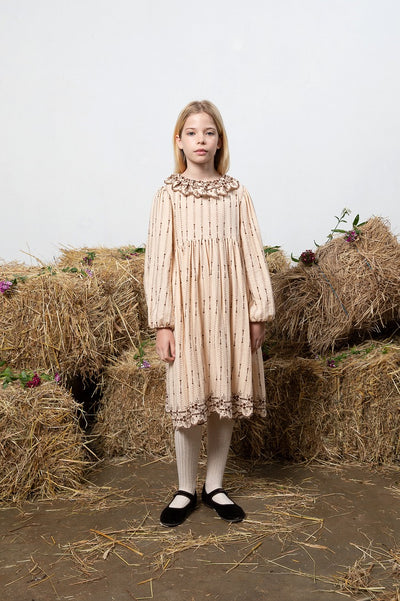 【Bebe Organic】Amelia Dress Antique Rose ワンピース 2Y,4Y（Sub Image-2） | Coucoubebe/ククベベ