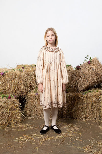 【Bebe Organic】Amelia Dress Antique Rose ワンピース 2Y,4Y（Sub Image-3） | Coucoubebe/ククベベ