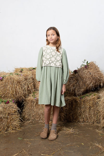 【Bebe Organic】Iris Vest Undyed Lace ベスト 2Y,3Y,4Y（Sub Image-2） | Coucoubebe/ククベベ