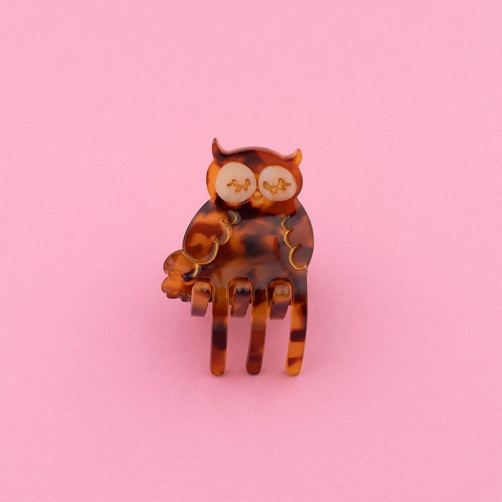 【Coucou Suzette】Owl Mini Hair Claw フクロウミニヘアクリップ  | Coucoubebe/ククベベ