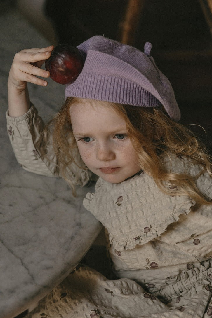 【garbo&friends】Knitted Berret Lilac ベレー帽 6-12m,1-4y  | Coucoubebe/ククベベ