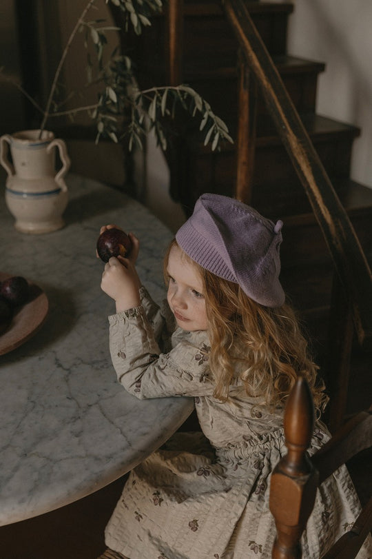 garbo&friends】【50%OFF】Knitted Berret Lilac ベレー帽 6-12m,1-4y