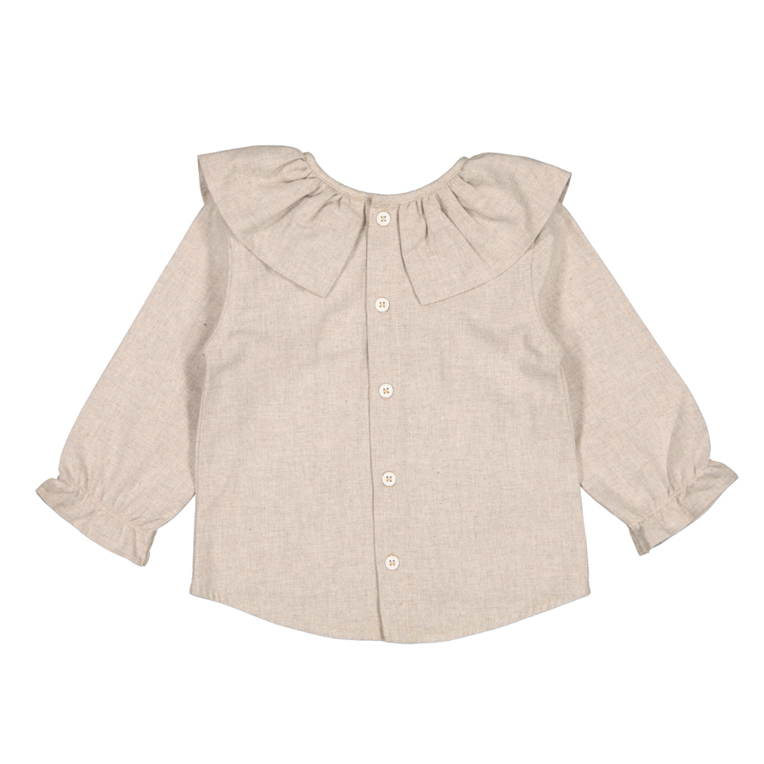 【LOIR Paris】Guimpe MARGUERITE Crème シャツ 12m,18m,24m,36m  | Coucoubebe/ククベベ