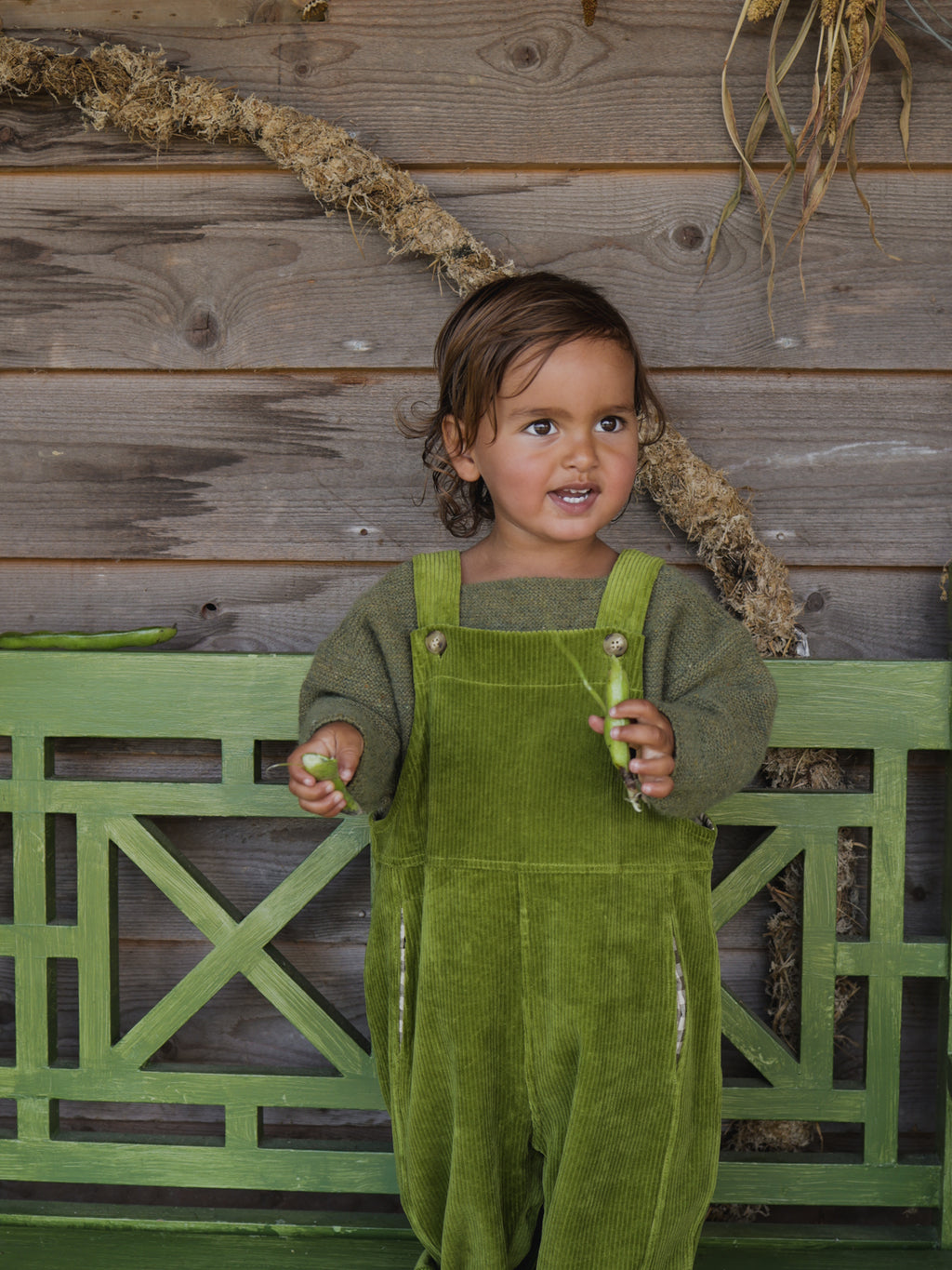 【organic zoo】Artichoke Shoulder Button Wool Jumper ニット 1-2Y,2-3Y  | Coucoubebe/ククベベ