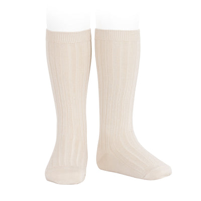 【cóndor】Basic rib knee-high socks リブハイソックス Nata,Gris claro,Marino,Rino,Rosa 0,2,4,6（Sub Image-3） | Coucoubebe/ククベベ