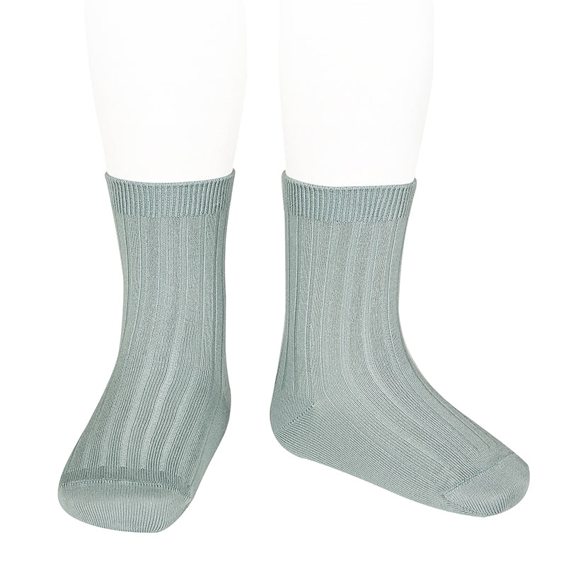 【cóndor】Basic rib short socks　リブショートソックス　Mostaza,Canela,Verde Botella  | Coucoubebe/ククベベ