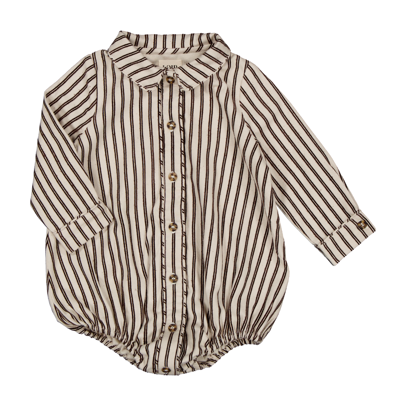 【LOIR Paris】【予約販売】Barboteuse ORSO FLOCKED CREAMSTRIPES ロンパース 12m,18m,24m  | Coucoubebe/ククベベ