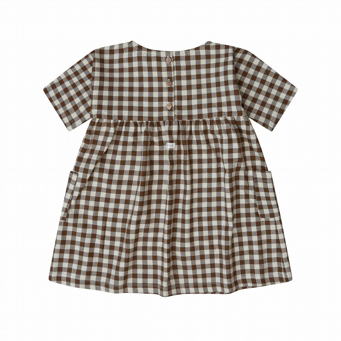 【organic zoo】【30%OFF】Gingham Gather Dress ワンピース 1-2Y,2-3Y,3-4Y  | Coucoubebe/ククベベ