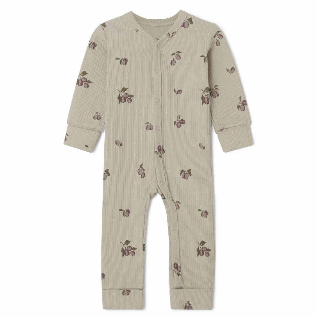 【garbo&friends】Prune Green Rib Jersey Onesie ロンパース 2-6m,6-12m  | Coucoubebe/ククベベ