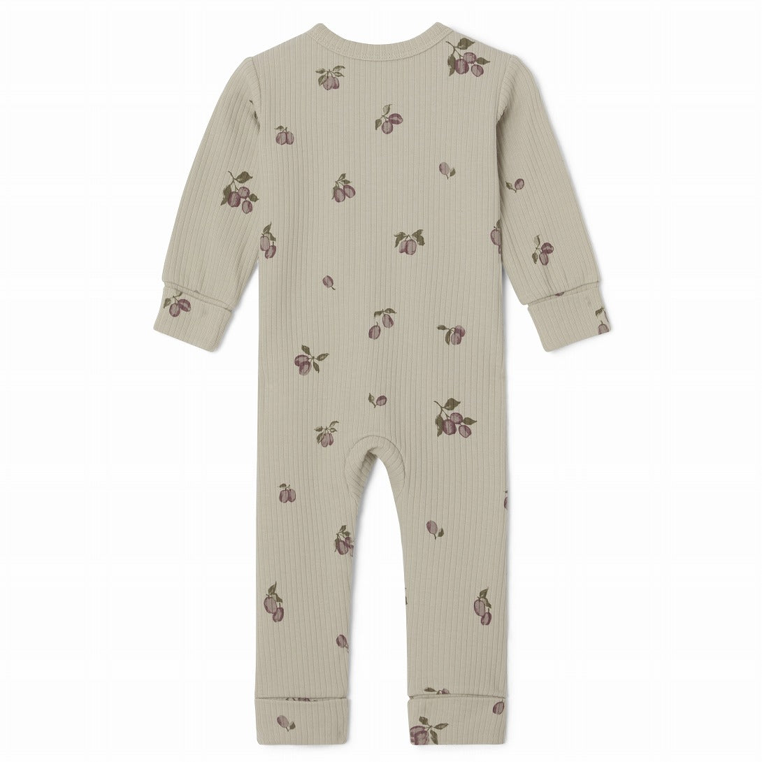 【garbo&friends】Prune Green Rib Jersey Onesie ロンパース 2-6m,6-12m  | Coucoubebe/ククベベ