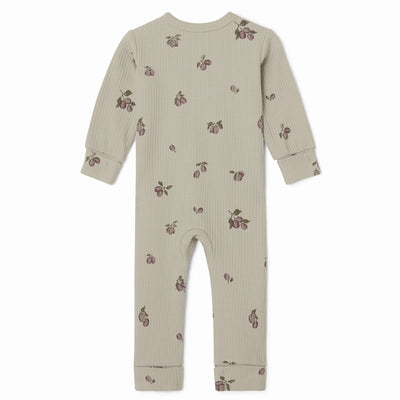 【garbo&friends】Prune Green Rib Jersey Onesie ロンパース 2-6m,6-12m（Sub Image-2） | Coucoubebe/ククベベ