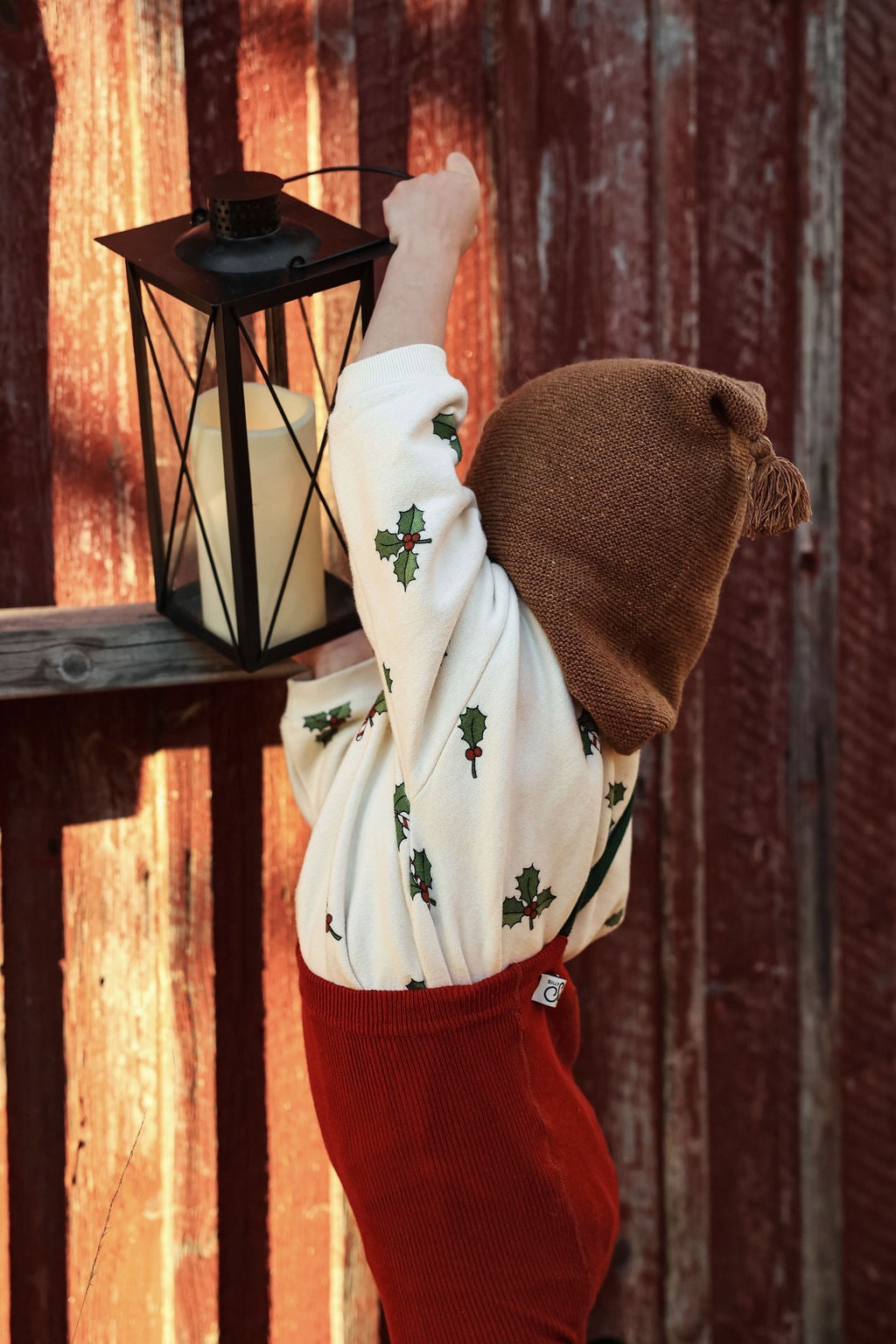 【SILLY Silas】Classic Footed Maple Leaf×Dark Forest Green タイツ 3-6m  | Coucoubebe/ククベベ