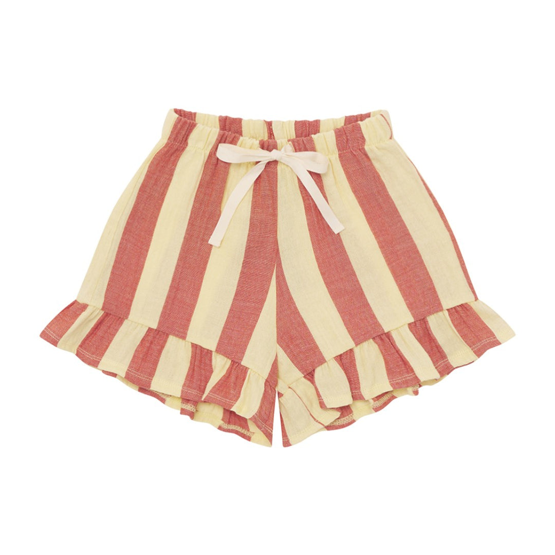 organic zoo】【20%OFF】 Tomato Stripes Frill Shorts ショートパンツ