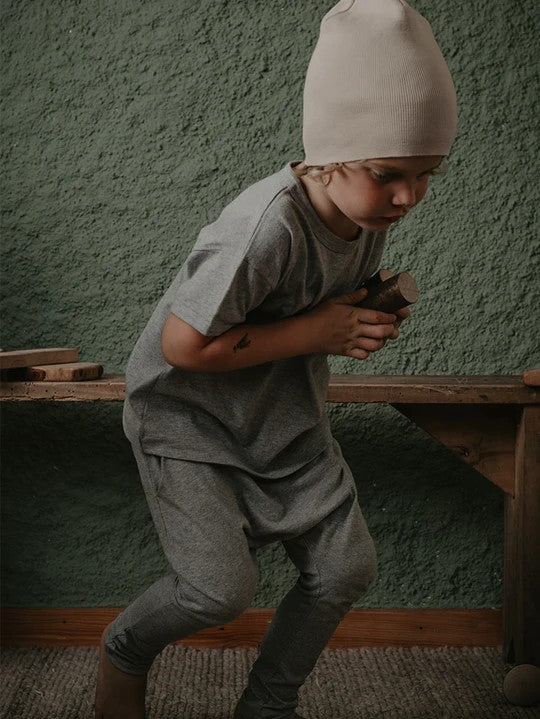 【THE SIMPLE FOLK】The Knit Beanie oatmeal ニット帽 12-24m,2-7y  | Coucoubebe/ククベベ