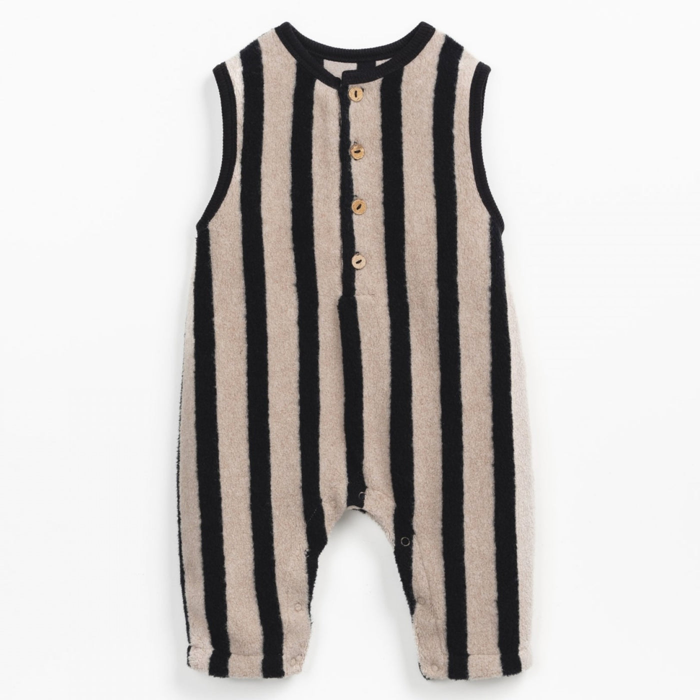 【PLAY UP】Striped Plush Jumpsuit ジャンプスーツ 9m,12m,18m  | Coucoubebe/ククベベ