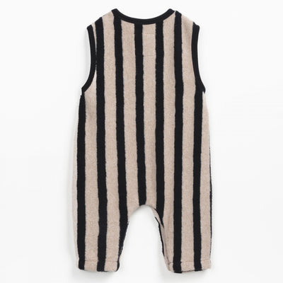 【PLAY UP】Striped Plush Jumpsuit ジャンプスーツ 9m,12m,18m（Sub Image-2） | Coucoubebe/ククベベ