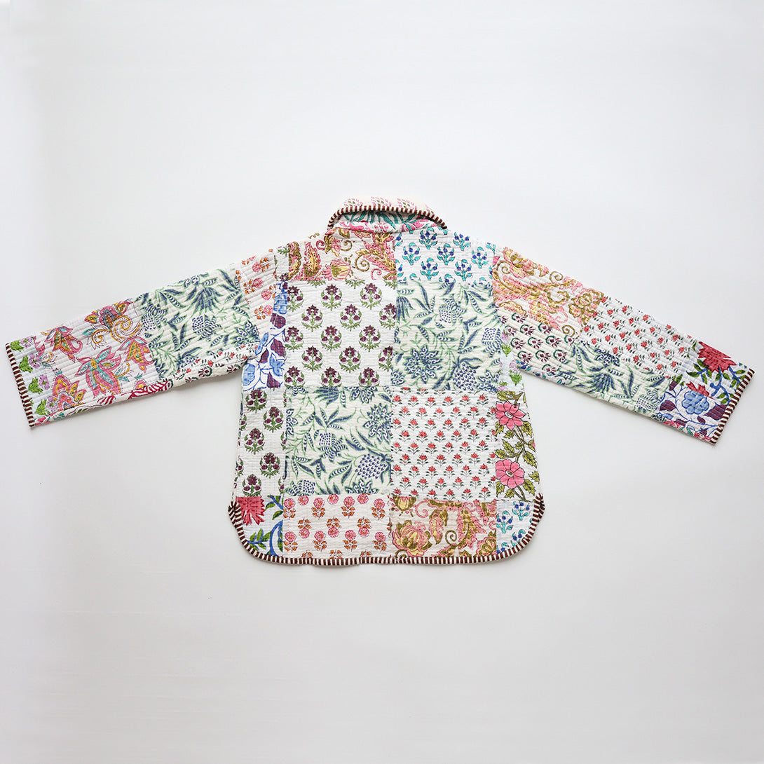 【phet and ploy】QULTED JACKET Brown stripe ジャケット 2y,4y  | Coucoubebe/ククベベ