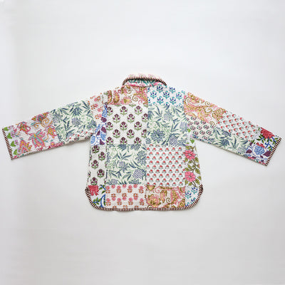 【phet and ploy】QULTED JACKET Brown stripe ジャケット 2y,4y（Sub Image-3） | Coucoubebe/ククベベ