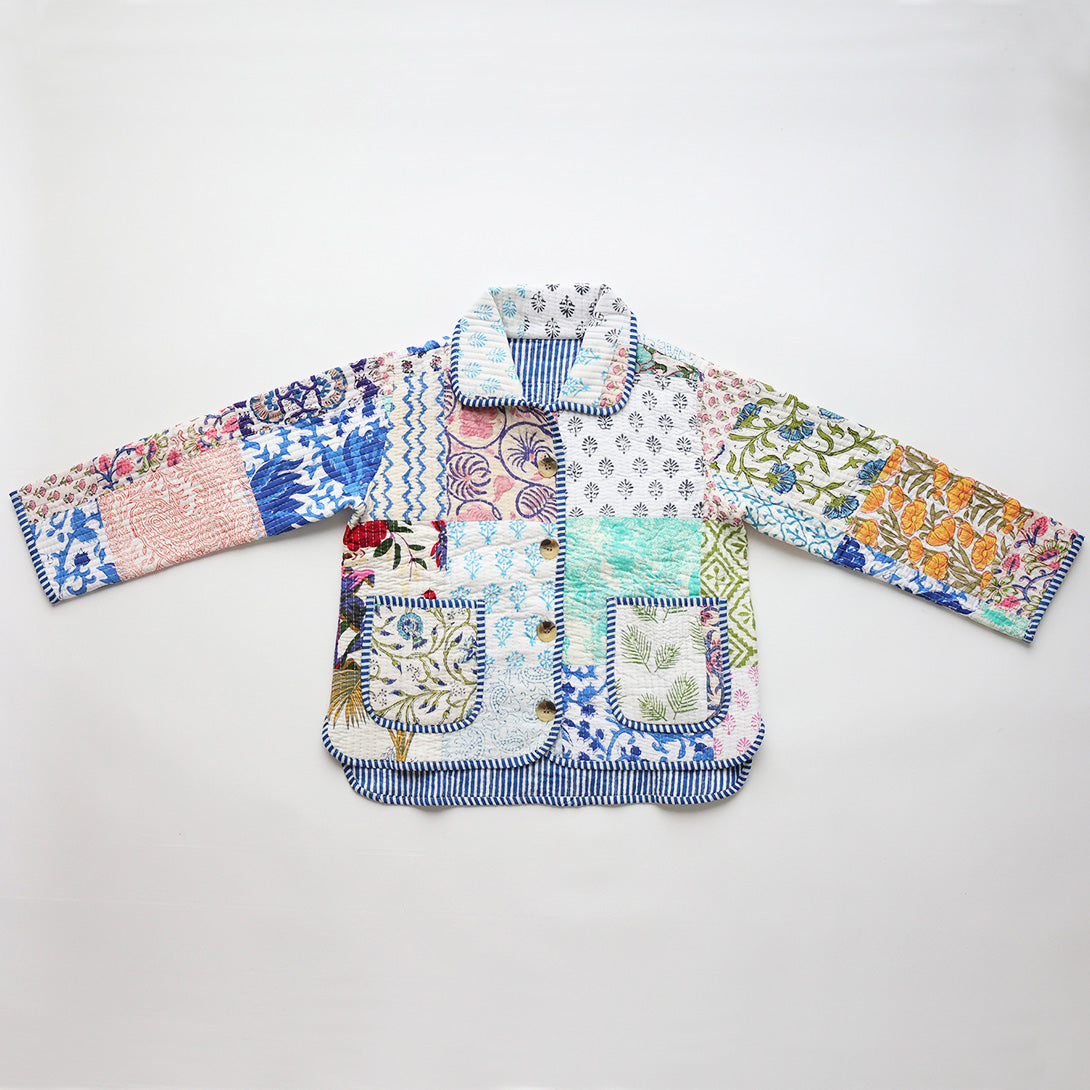 【phet and ploy】QULTED JACKET Blue stripe ジャケット 2y,4y  | Coucoubebe/ククベベ