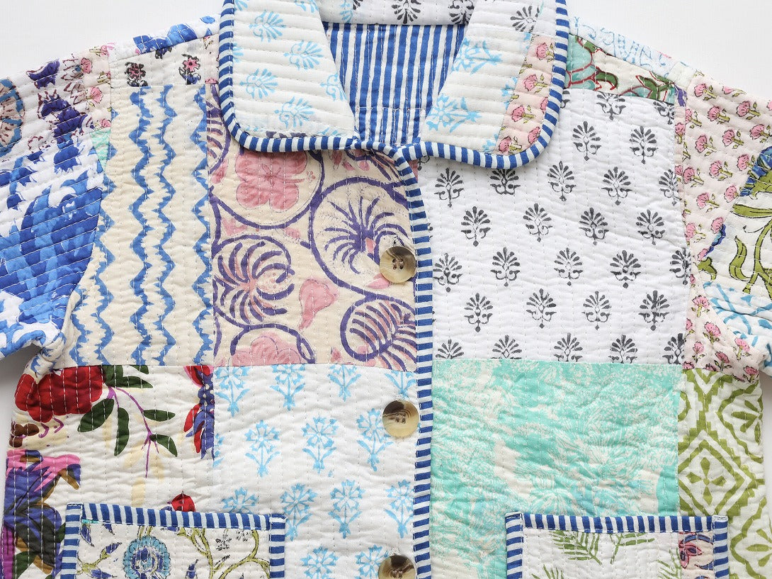 【phet and ploy】QULTED JACKET Blue stripe ジャケット 2y,4y  | Coucoubebe/ククベベ