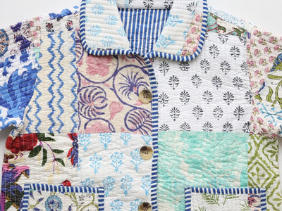 【phet and ploy】QULTED JACKET Blue stripe ジャケット 2y,4y（Sub Image-4） | Coucoubebe/ククベベ