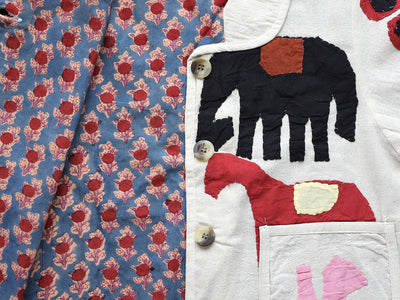 【phet and ploy】APPLIQUE JACKET Beige ジャケット 2y,4y（Sub Image-4） | Coucoubebe/ククベベ