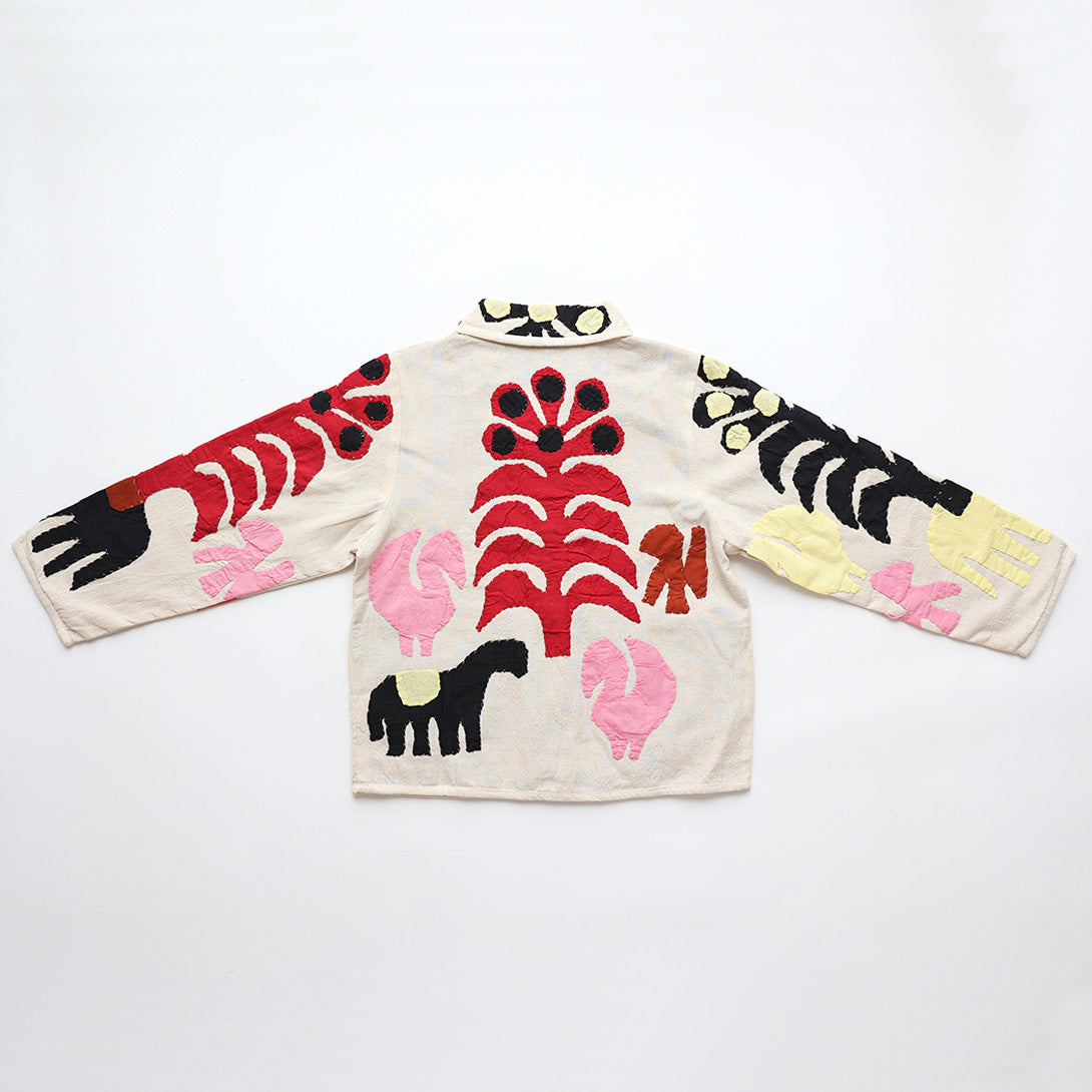 【phet and ploy】APPLIQUE JACKET Beige ジャケット 2y,4y  | Coucoubebe/ククベベ