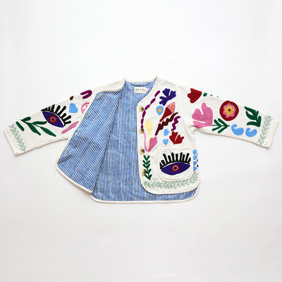 【phet and ploy】SUZANI JACKET Blue stripe ジャケット 2y,4y（Sub Image-3） | Coucoubebe/ククベベ