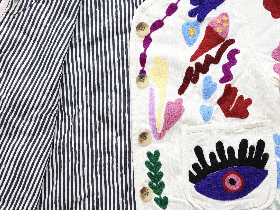 【phet and ploy】SUZANI JACKET Black stripe ジャケット 2y,4y  | Coucoubebe/ククベベ