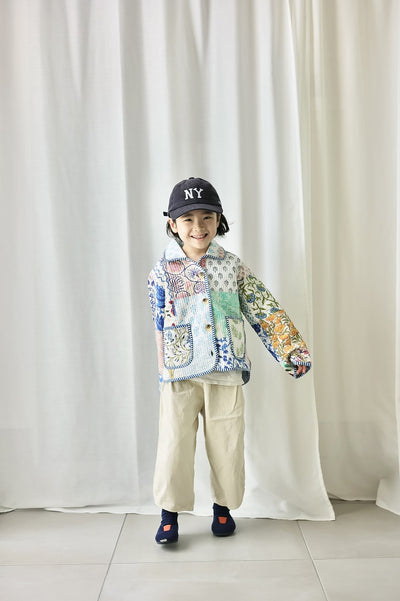 【phet and ploy】QULTED JACKET Blue stripe ジャケット 2y,4y（Sub Image-5） | Coucoubebe/ククベベ
