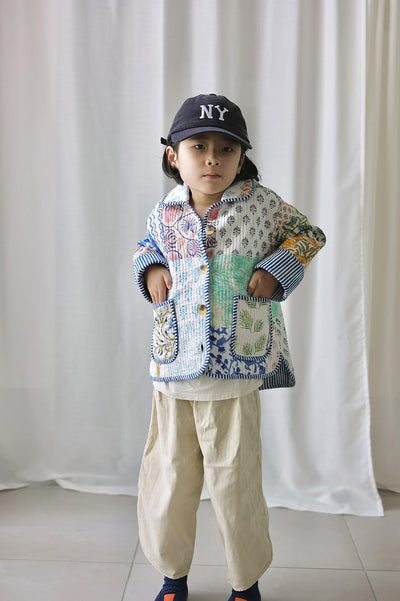 【phet and ploy】QULTED JACKET Blue stripe ジャケット 2y,4y（Sub Image-11） | Coucoubebe/ククベベ
