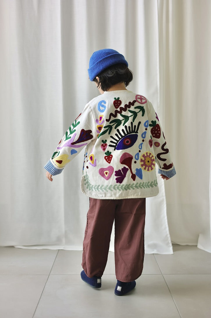 【phet and ploy】SUZANI JACKET Blue stripe ジャケット 2y,4y  | Coucoubebe/ククベベ