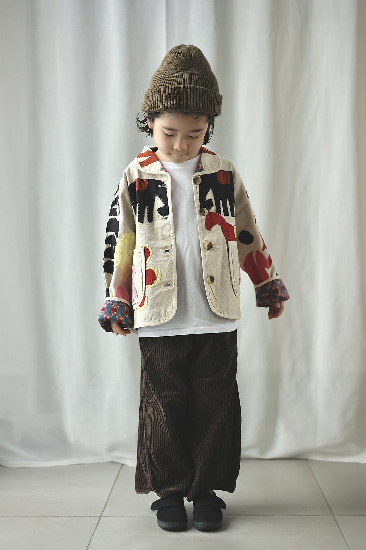 【phet and ploy】APPLIQUE JACKET Beige ジャケット 2y,4y  | Coucoubebe/ククベベ