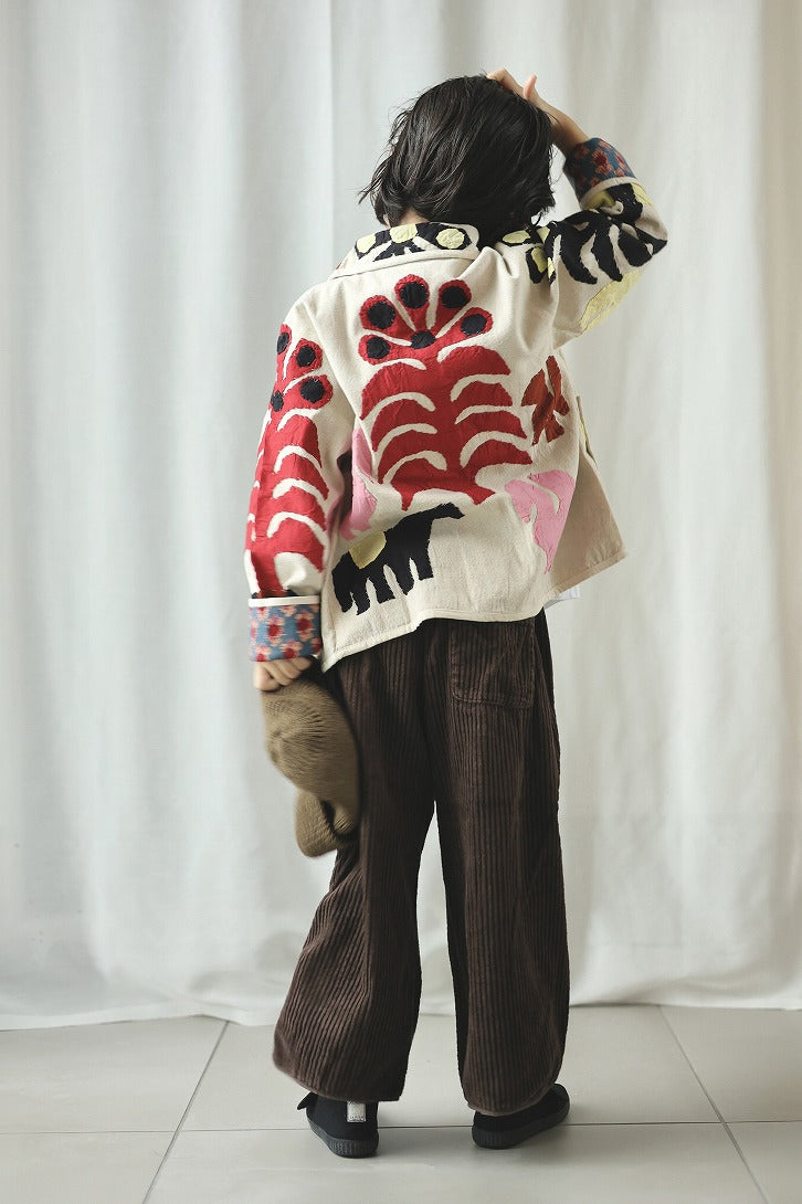 【phet and ploy】APPLIQUE JACKET Beige ジャケット 2y,4y  | Coucoubebe/ククベベ
