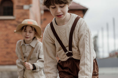 【SILLY Silas】Retro V Braces Chocolate Brown サスペンダー 4-8y（Sub Image-11） | Coucoubebe/ククベベ