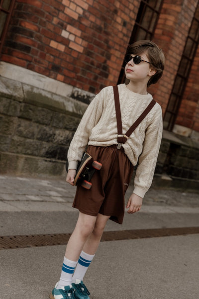 【SILLY Silas】Retro V Braces Chocolate Brown サスペンダー 4-8y（Sub Image-8） | Coucoubebe/ククベベ