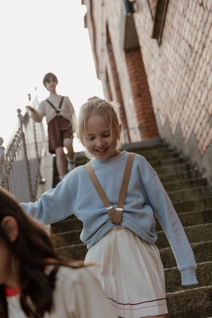 【SILLY Silas】Retro V Braces Sand Brown サスペンダー 4-8y  | Coucoubebe/ククベベ