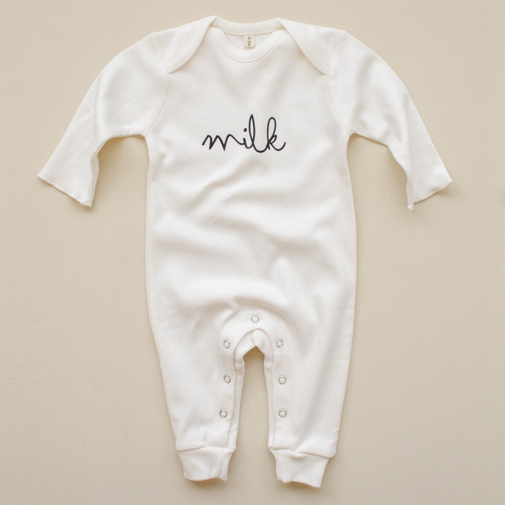 Natural Milk Playsuit ロンパース 0-3M,3-6M,6-12M