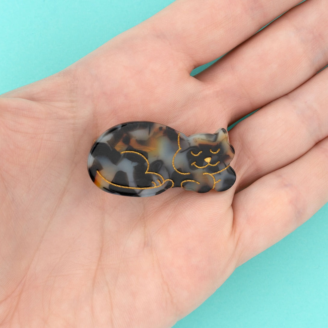 【Coucou Suzette】Tortoiseshell Cat Hair Clip ミケ猫ヘアクリップ  | Coucoubebe/ククベベ