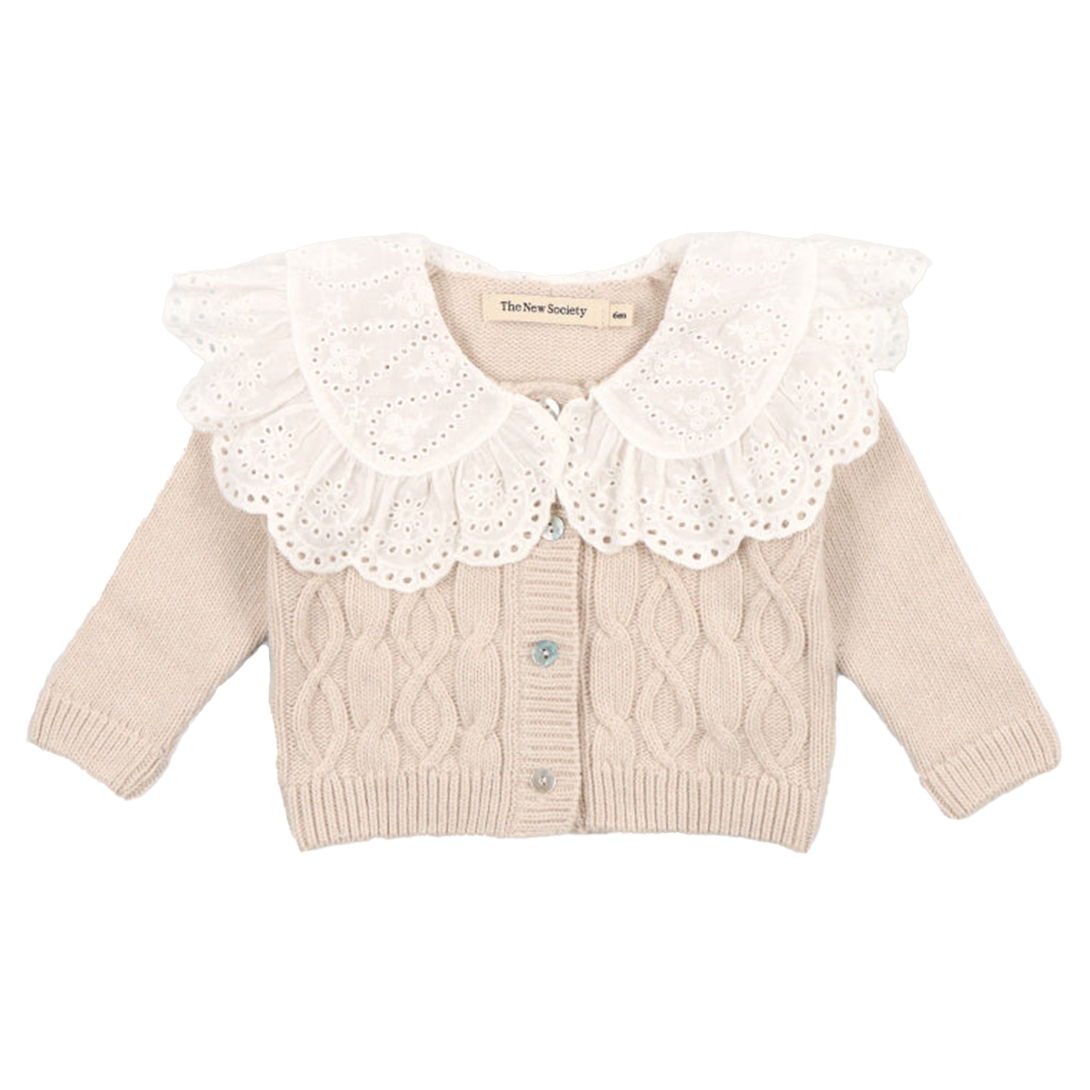 【the new society】Reykjavík Baby Cardigan Vanilla Cream カーディガン 18m,24m  | Coucoubebe/ククベベ