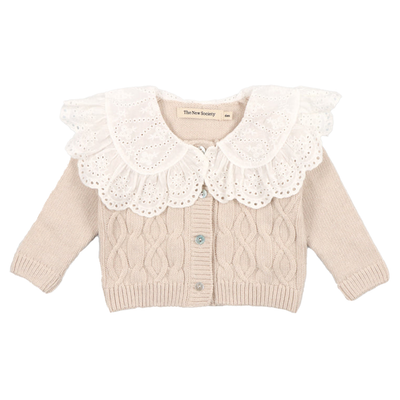 【the new society】Reykjavík Baby Cardigan Vanilla Cream カーディガン 18m,24m（Sub Image-1） | Coucoubebe/ククベベ