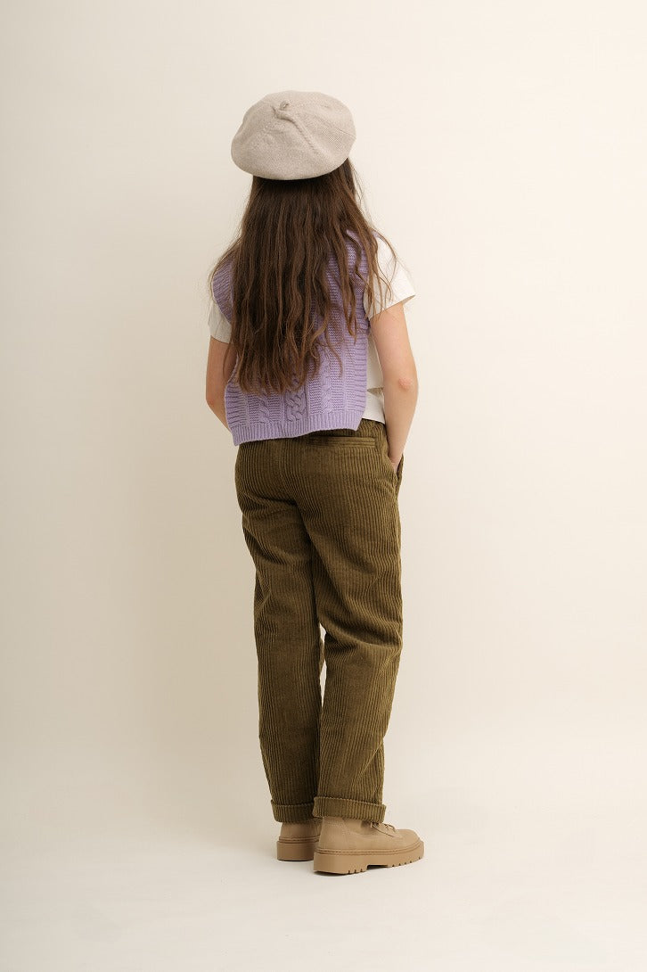 【garbo&friends】Knitted Berret Oat ベレー帽 6-12m,1-4y  | Coucoubebe/ククベベ