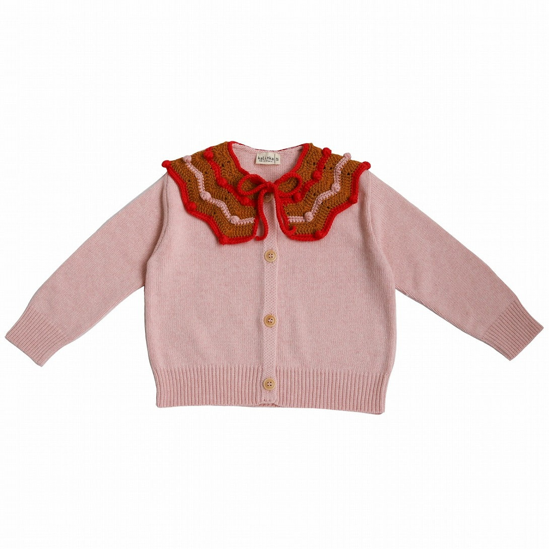 【Kalinka】Dorothy Cardigan Crystal Rose  カーディガン 2y,4y  | Coucoubebe/ククベベ