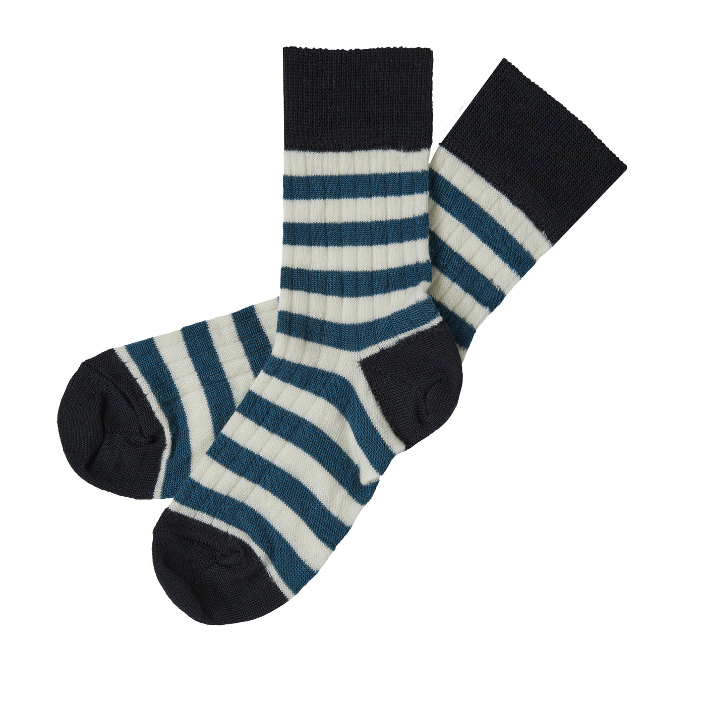 【FUB】【40%OFF】CLASSIC STRIPED SOCKS pond blue/dark navy 靴下 19-21,22-24,25-28  | Coucoubebe/ククベベ