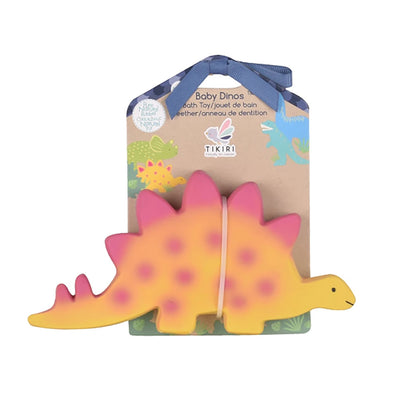 【TIKIRI】Teether  & Bath Toy Stegosaurus　歯固め&バストイ　ステゴサウルス　（Sub Image-2） | Coucoubebe/ククベベ