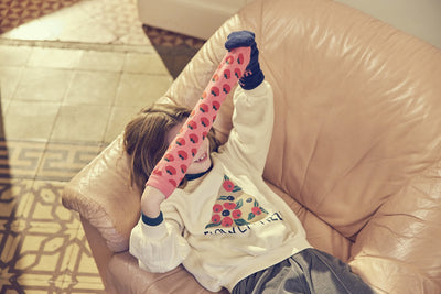 【LETTER TO THE WORLD】TOMATOES SOCKS ROSE 靴下 25/27,28/30（Sub Image-7） | Coucoubebe/ククベベ