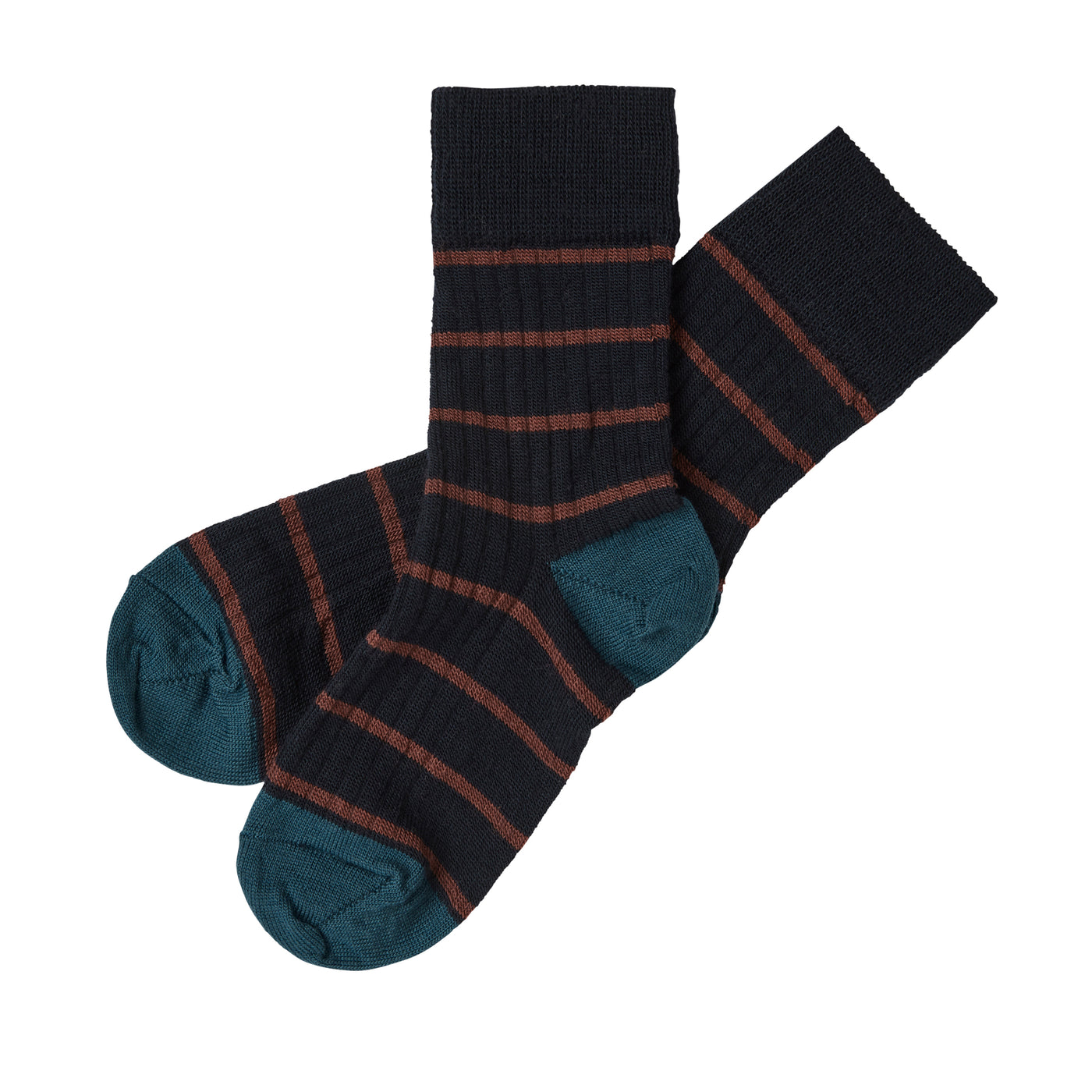 【FUB】【40%OFF】THIN STRIPED SOCKS dark navy 靴下 19-21,22-24,25-28  | Coucoubebe/ククベベ