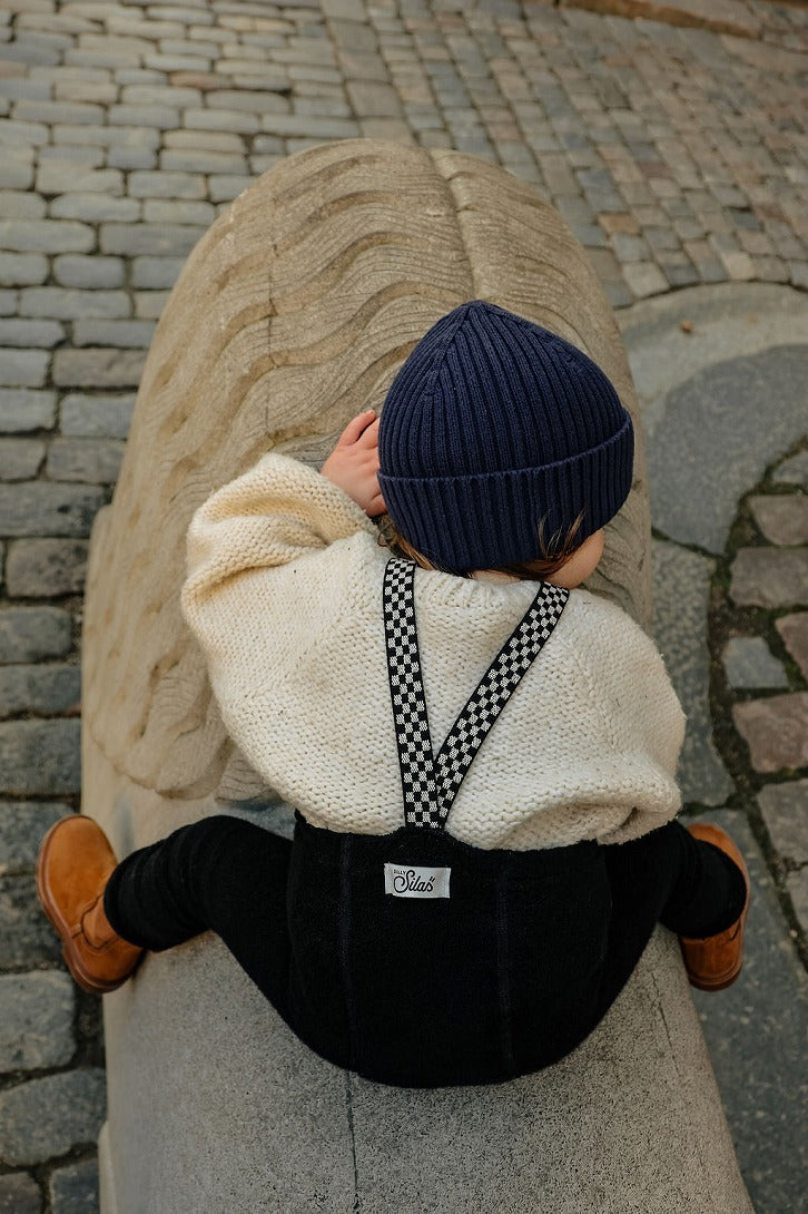 【SILLY Silas】Teddy Warmy Footless Collection Classic Black Checked レギンス 6-12m,1-2y,2-3y  | Coucoubebe/ククベベ