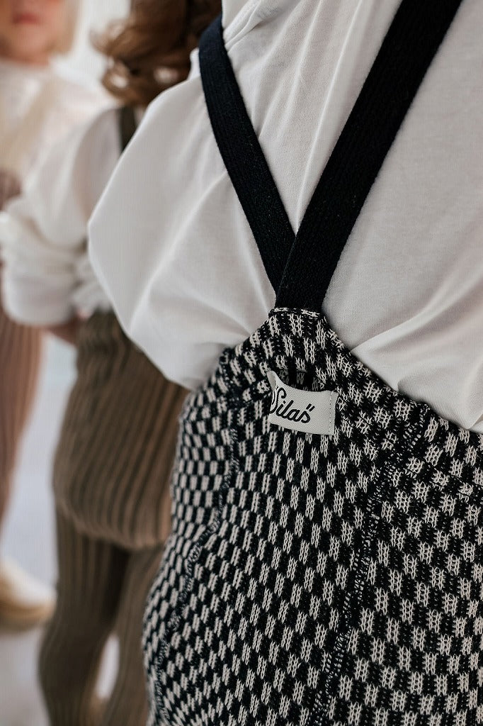 【SILLY Silas】【一部予約販売】Footless Collection Black×White Checked レギンス 6-12m,1-2y,2-3y,3-4y  | Coucoubebe/ククベベ